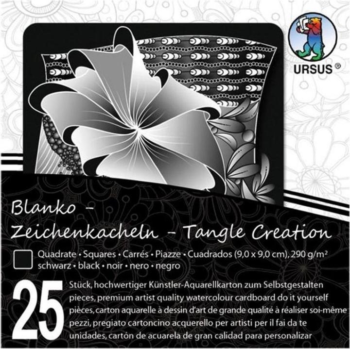 Image du produit Ursus Blocs d'aquarelle, 9 x 9 cm, Noir, 25 pièces (9 x 9 cm)