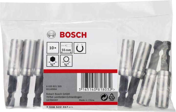 Produktbild Bosch Professional Zubehör Universalhalter magnetisch, 10pc (Innensechskant)