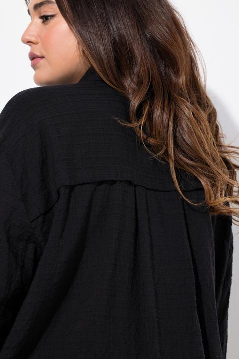 Produktbild Ulla Popken Hemdbluse, Oversized, Hemdkragen, Langarm (50, 52)