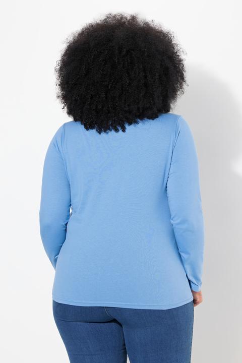 Produktbild Ulla Popken Shirt, Slim, V-Ausschnitt, Langarm (54)
