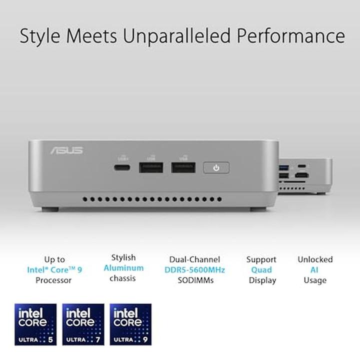 Actual product image ASUS NUC 14 Pro+ (Intel Core Ultra 5 125H)