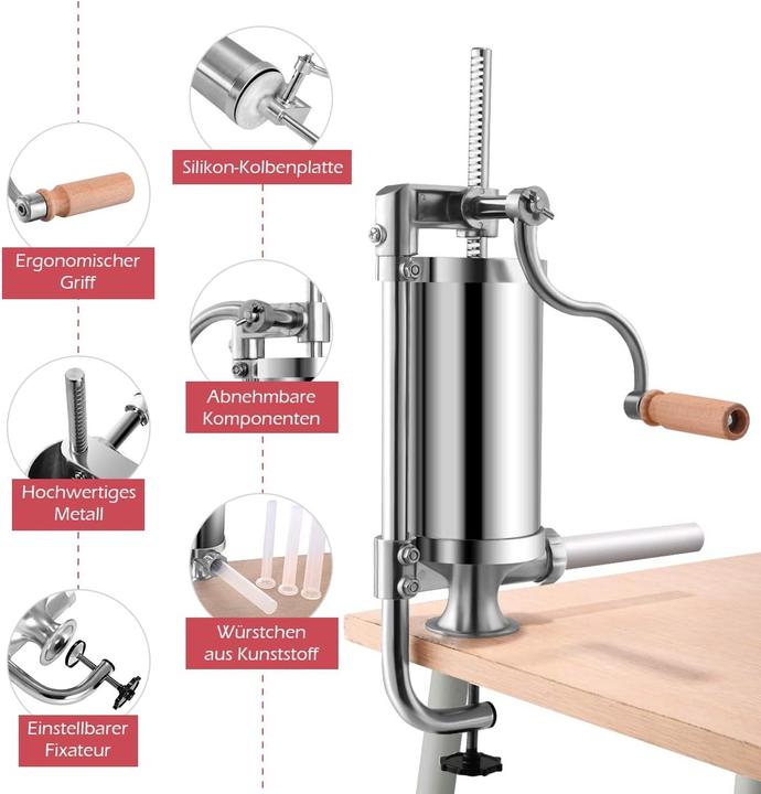 Actual product image Dreamade Sausage stuffer 6L
