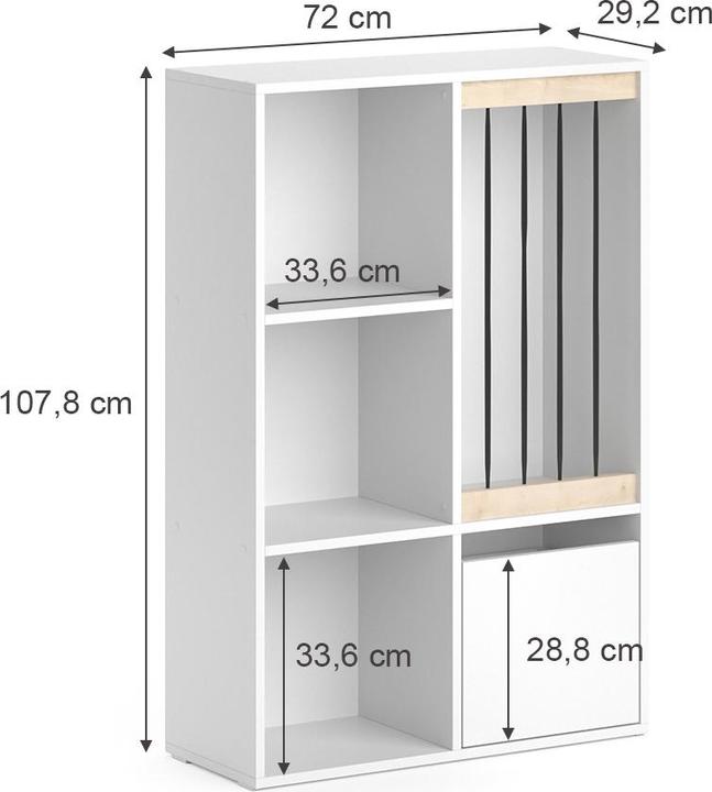 Produktbild Vicco Luigi (72 x 29 x 108 cm)