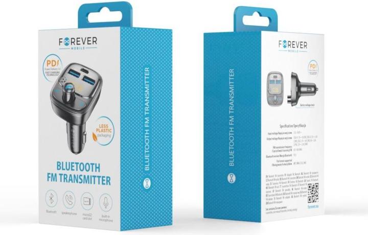 Actual product image Forever FM transmitter Bluetooth TR-370 black