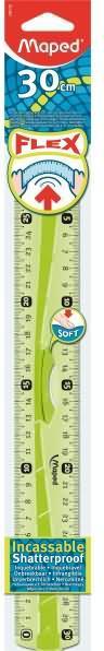 Produktbild Maped Flachlineal Flex, 300 mm, aus Kunststoff, mit Griff (30 cm)