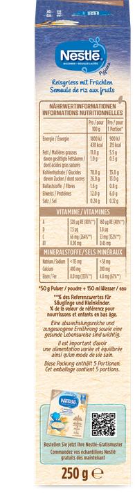 Produktbild Nestlé Reisgriess mit Früchten (250 g)