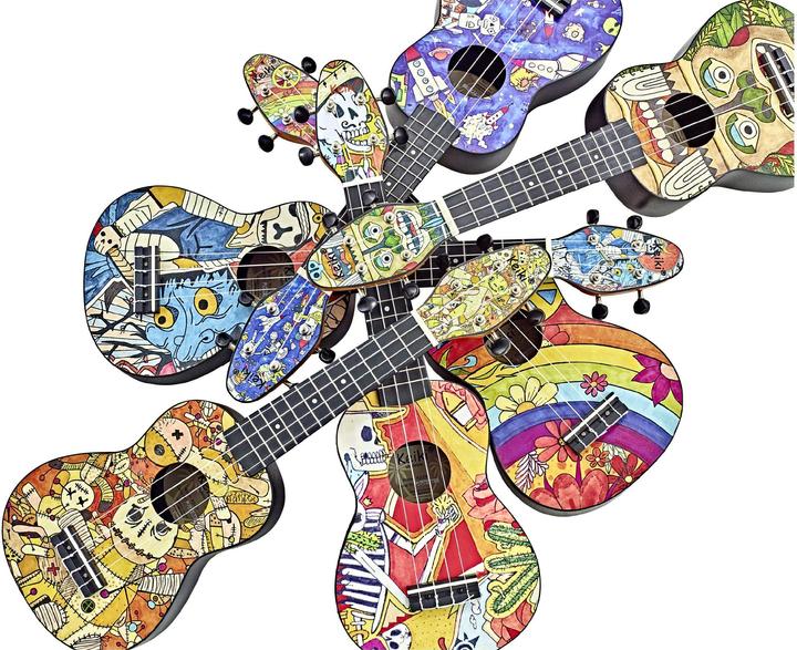 Actual product image Keiki Designer Ukulele Starter Set (Acoustic, Soprano)