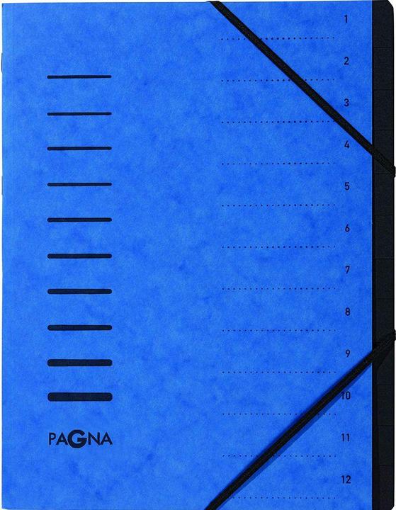 Produktbild Pagna Ordnungsmappenset 12 Fächer 1-12 je 1Stk rot/blau/grün (1x)