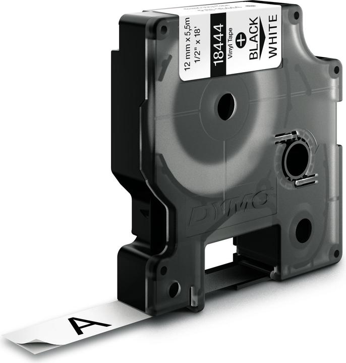Dymo 18444 Vinyl tape (1.20 cm, Zwart)