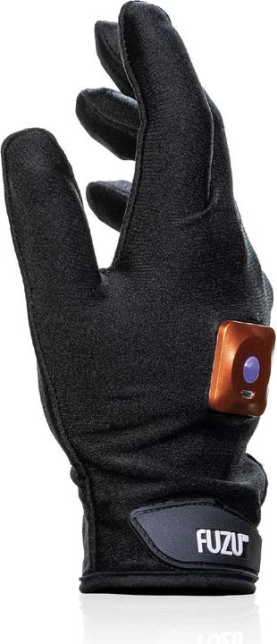 Fuzu Vibrating Massage Glove Right Hand Medium - Black
