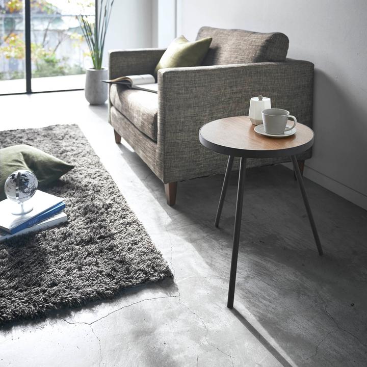 Actual product image Yamazaki Round side table TOWER (6.5 x 40.5 x 52 cm)