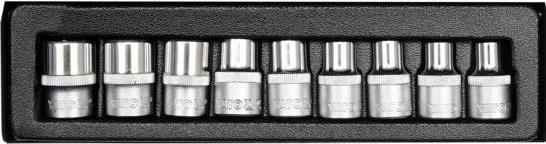 Actual product image Yato Socket spanner torx CR-V e10-e24 9-piece YT-0521 (1/2")