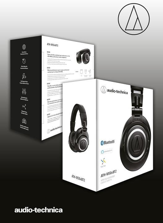 Immagine prodotto Audio-Technica ATH-M50xBT2 (Nessuna cancellazione del rumore, 50 h, Cablato, Senza fili)