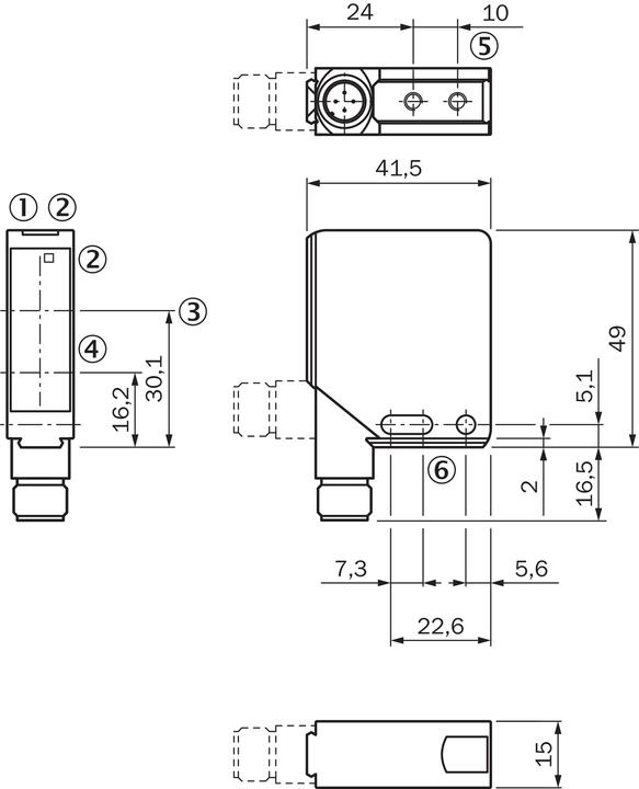 Produktbild Sick Reflex.-Lichtt,50mm,Laser