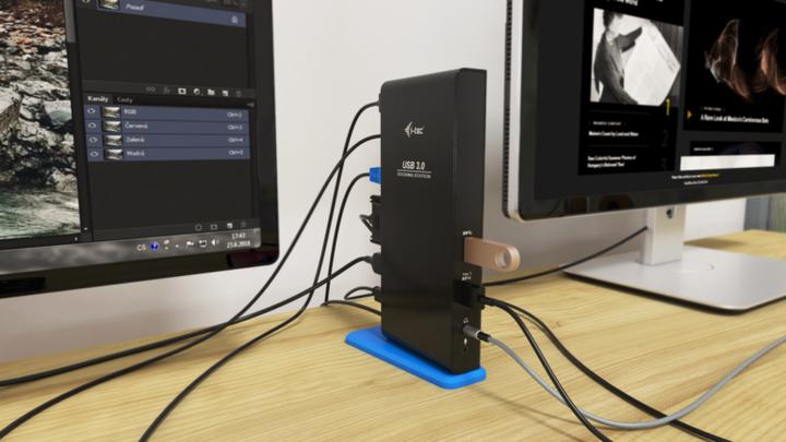 Produktbild i-tec USB 3.0 Dual Docking Station HDMI DVI - Andocken - 3,5 mm - USB Typ-A - USB Typ- (USB-B)