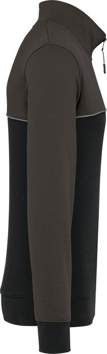Actual product image Kariban Eco-friendly zip-neck sweatshirt (S)