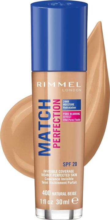 Produktbild Rimmel London Match Perfection SPF20 (400 Natural Beige)