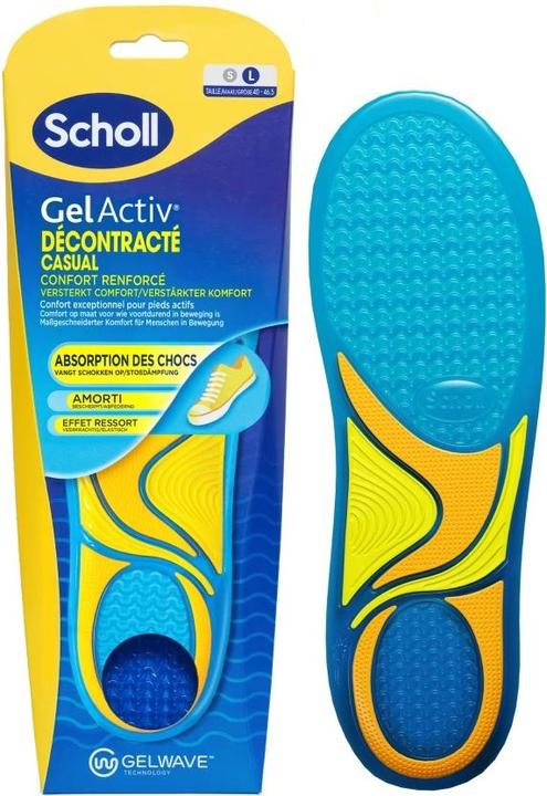 Scholl GelActiv Herren-Schuheinlagen für Freizeitschuhe - erhöhter Komfort mit Memory Foam und GelWave