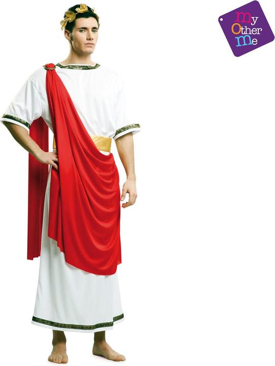 Actual product image Carnival Toys Disguise Cesar 4 pieces Roman Emperor Red (M, L)