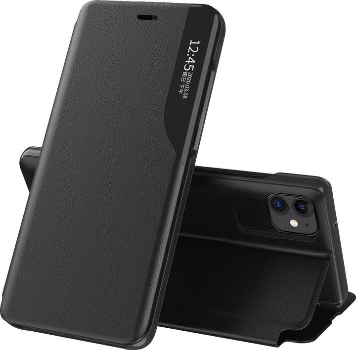 Image du produit Hurtel Eco Leather View Case étui élégant de type livre avec kickstand pour iPhone 13 mini noir (Apple iPhone 13 mini)