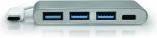 Actual product image Port Designs USB-C hub (USB-C, 3 Ports)