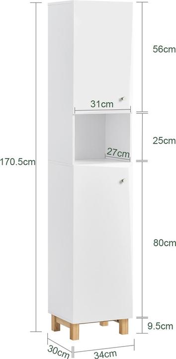 Actual product image SoBuy Bathroom tall unit