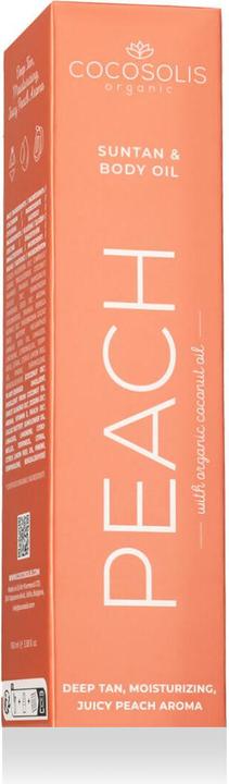 Produktbild Cocosolis Suntan & Body Oil Peach 100ml - Nourishing Body Oil For Sun Tanning (Sonnenöl, 100 ml)