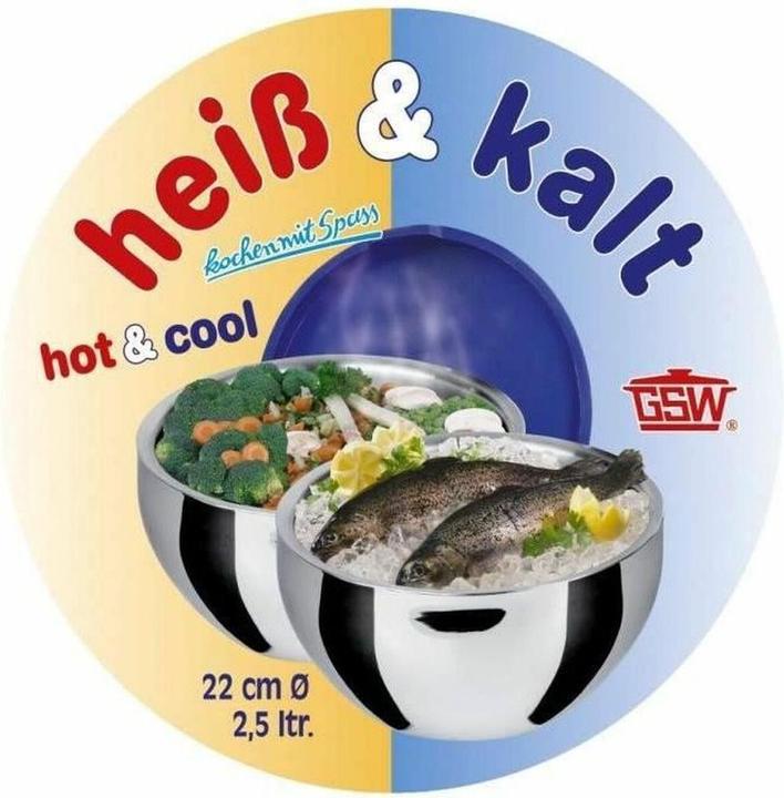Produktbild GSW Thermoschüssel mit Kunststoffdeckel, 5,5 Liter, 30 cm (30 cm, 5.50 l)