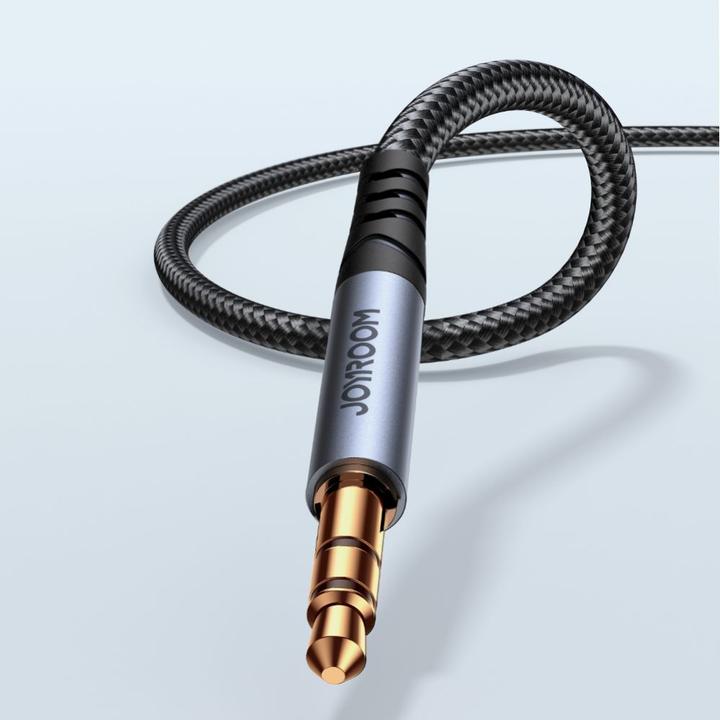 Produktbild Joyroom Stereo-Audiokabel AUX 3,5 mm Miniklinke 1,2 m schwarz (SY-A08) (1.20 m, 3.5mm Klinke (AUX))