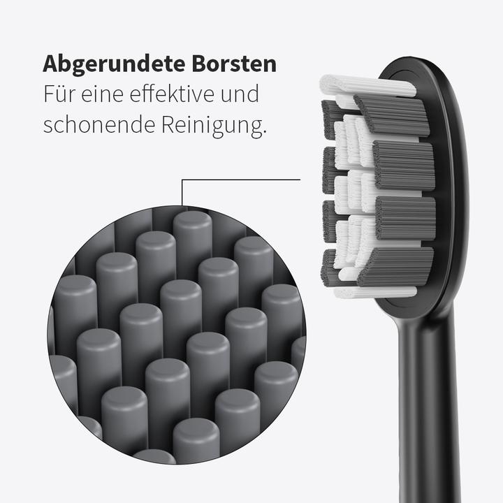 Produktbild Zahnheld Bürstenkopf Basic Medium 3x Schwarz (3 x)