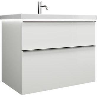 burgbad, Badmöbelset, Eqio Keramik-Waschtisch inklusive Waschtischunterschrank und LED-Waschtischunterschrankbeleu