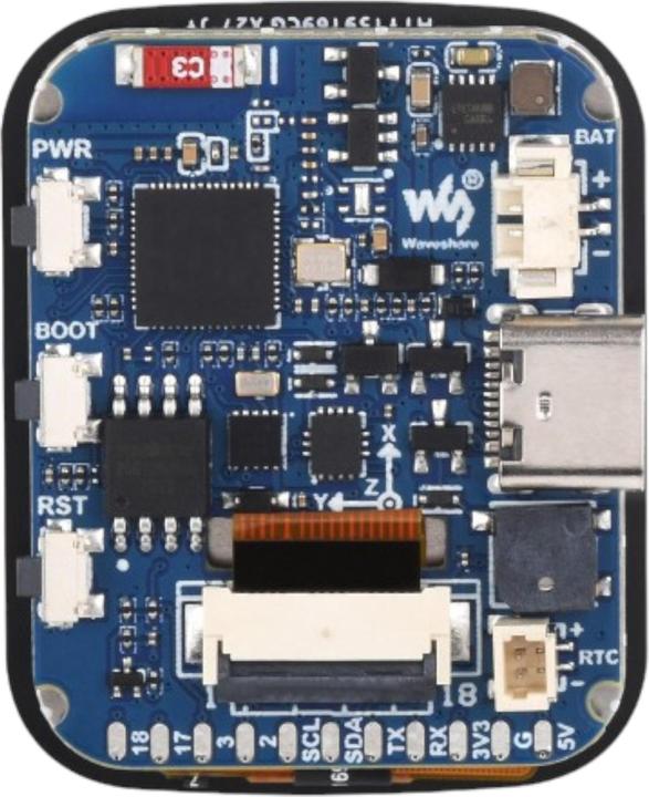 Actual product image WaveShare ESP32-S3 1.69inch Capacitive Touch Display 240x280