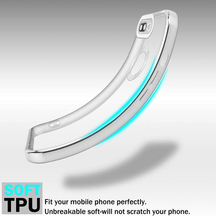 Produktbild Cadorabo TPU Hülle Chrome mit Kameraschutz für Apple iPhone 7 PLUS / 7S PLUS / 8 PLUS (Apple iPhone 7 Plus, Apple iPhone 7s Plus)