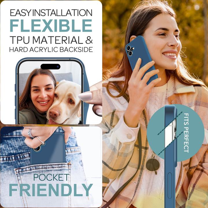 Actual product image Nalia Matte hybrid cover semi-transparent (Apple iPhone 16)