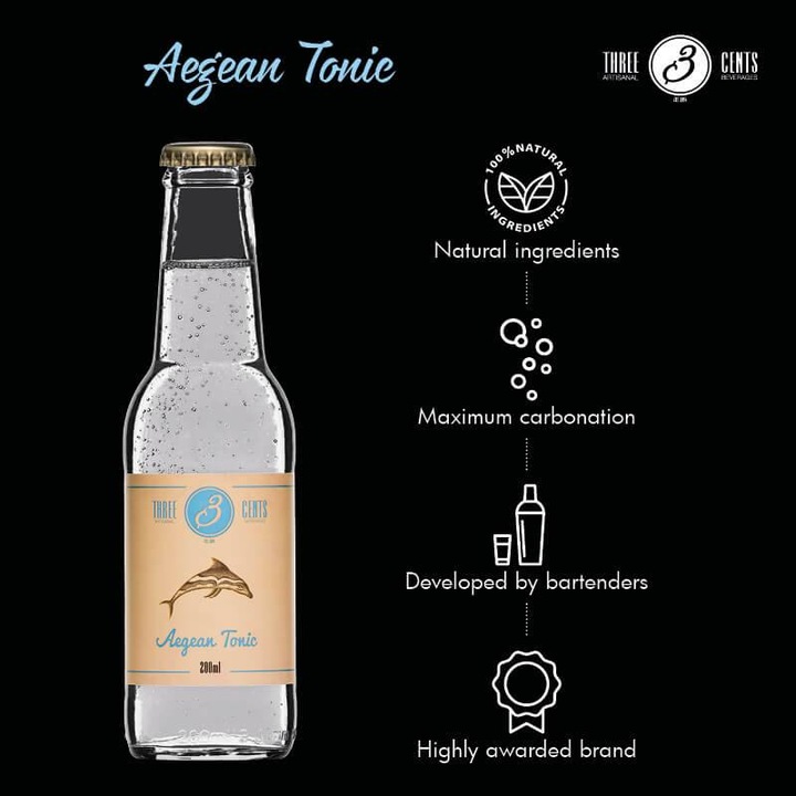 Actual product image Three Cents Aegean Tonic (6 x 20 cl)