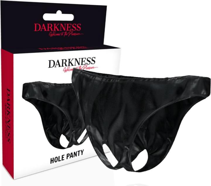Actual product image Darkness Sensations Darkness Open Crothless Panties A Size (One size)