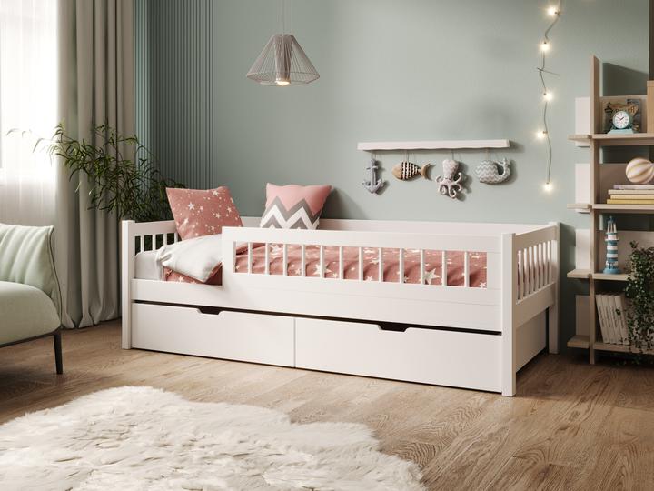 Produktbild ADRK Furniture Kinderbett Flora mit Matratze (200 x 90 cm)