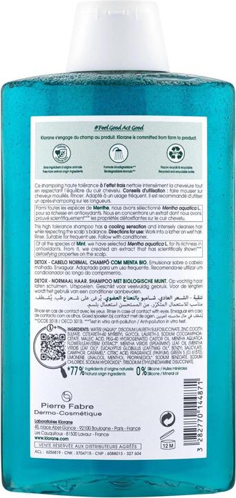 Produktbild Klorane Detox-Shampoo mit BIO-Wasserminze (400 ml, Flüssiges Shampoo)