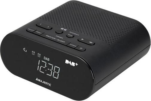 Majestic New RS-116 DAB radio Digital Clock Black (DAB+, FM, PLL)