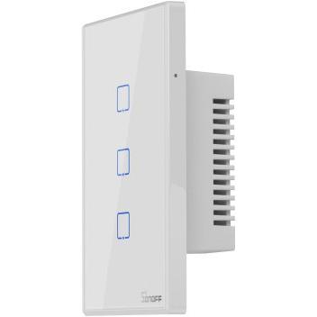 Thumbnail - Sonoff, Lichtschalter + Storenschalter, T2US3C - 3-gang Wi-Fi Smart Wall Switch US - White