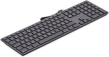 Produktbild LMP USB Keyboard 110 keys wired USB keyboard with 2x USB and aluminum upper cover - German (DE, Kabelgebunden)
