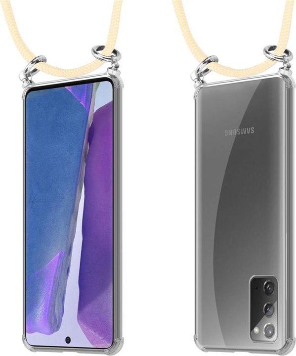 Produktbild Cadorabo TPU Handy Kette SILBER Cover