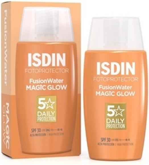 Immagine prodotto Isdin Fotoprotettore Acqua Magica Bagliore SPF30 50ml (Crema solare viso, SPF 30, 50 ml, 0.05 g)