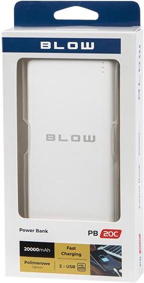 Actual product image Blow Power Bank 20000mAh 2xUSB PB20C (20000 mAh)