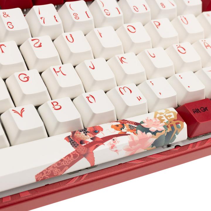 Actual product image Varmilo VEA88 Koi TKL Gaming Keyboard, MX-Brown, white LED (DE, Cable)