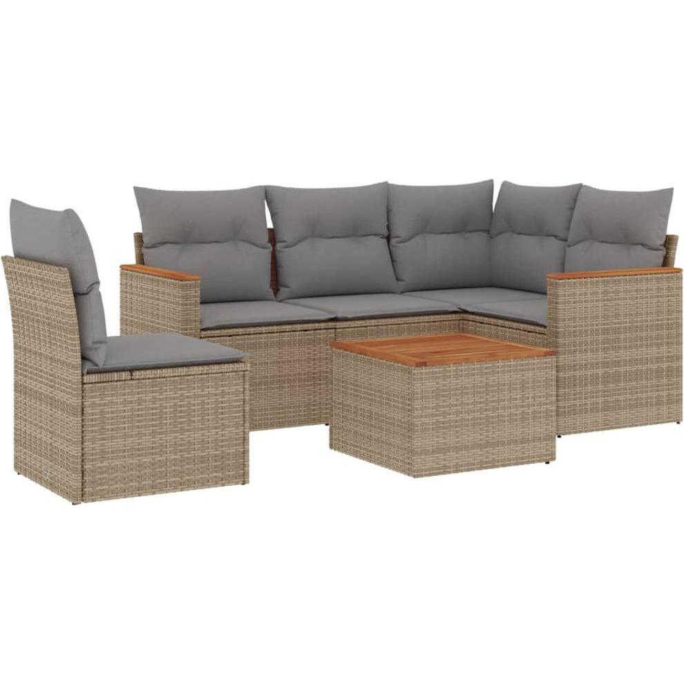 VidaXL, Gartenlounge, 10-tlg. Garten-Lounge-Set mit Kissen