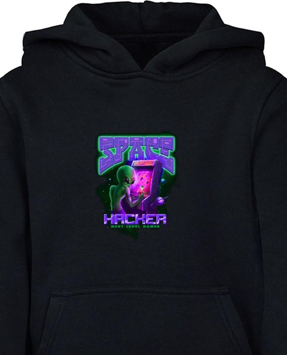 Immagine prodotto Mister Tee Felpa con cappuccio Space Hacker per bambini - 132495 (146, 152)