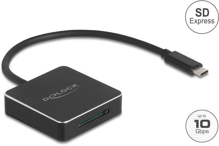 Produktbild Delock USB Type-C Card Reader fÃ¼r SD Express (SD 7.1) Speicherkarten (USB-C)
