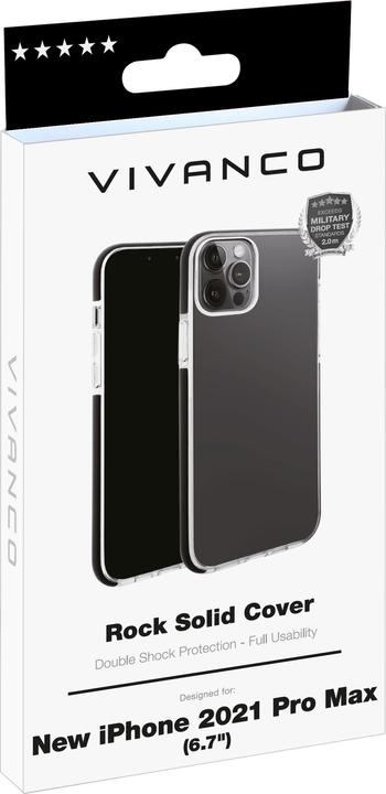 Produktbild Vivanco Rock Solid Handy-Schutzhülle 17 cm (6.7" ) Cover Schwarz