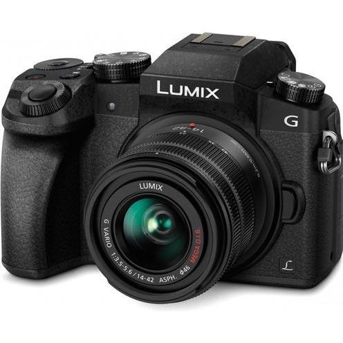 Panasonic Lumix DMC-G7 Kit (14 - 42 mm, 16 Mpx, 4/3), Kamera, Schwarz